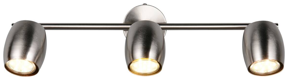 Reality Spots Nancy nickel matt Metall B/H/L: ca. 47,5x15,5x8 cm GU10 3 Brennstellen