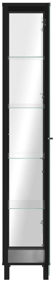 Vitrine Albi schwarz B/H/T: ca. 33x189x33 cm