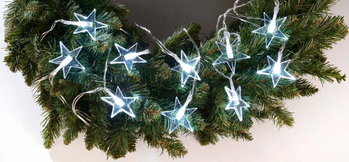 POCOline LED-Lichterkette kaltweiß Kunststoff L: ca. 300 cm