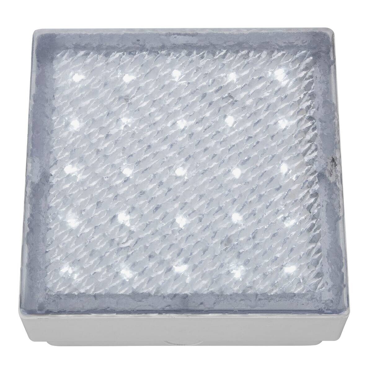 LED-Außenbodeneinbauleuchte weiß klar B/H/L: ca. 15x7,6x15 cm