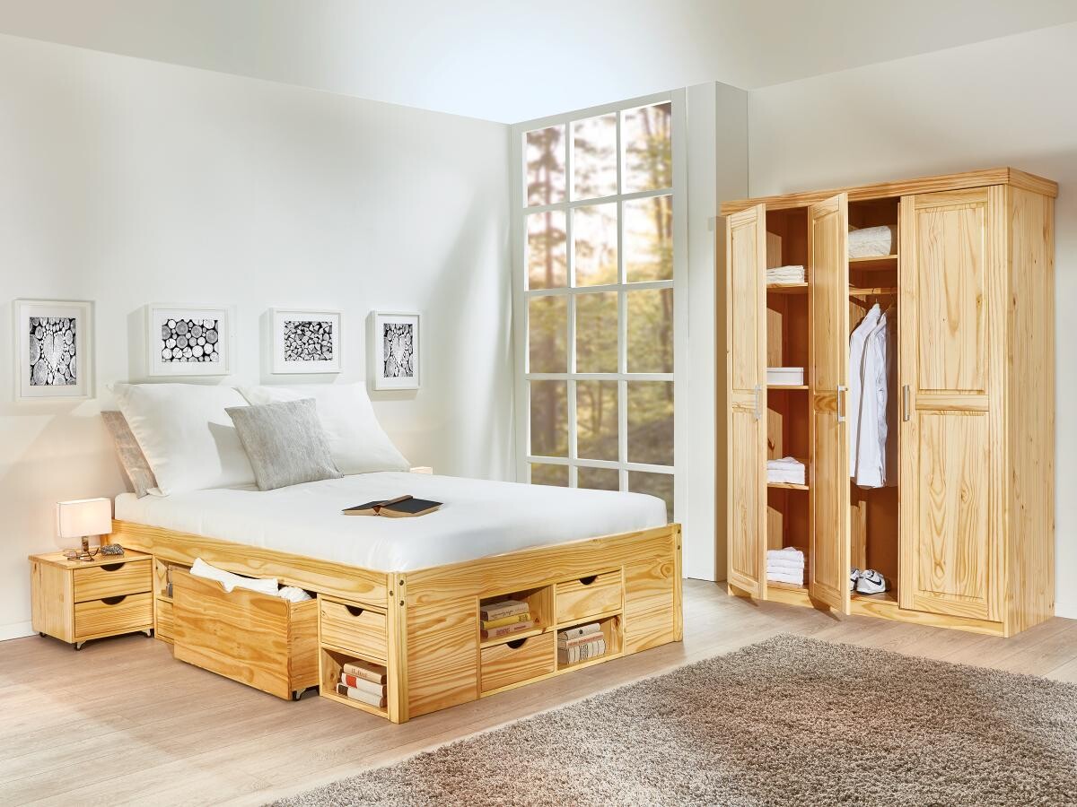 Funktionsbett Claas natur Liegefläche B/L: ca. 140x200 cm