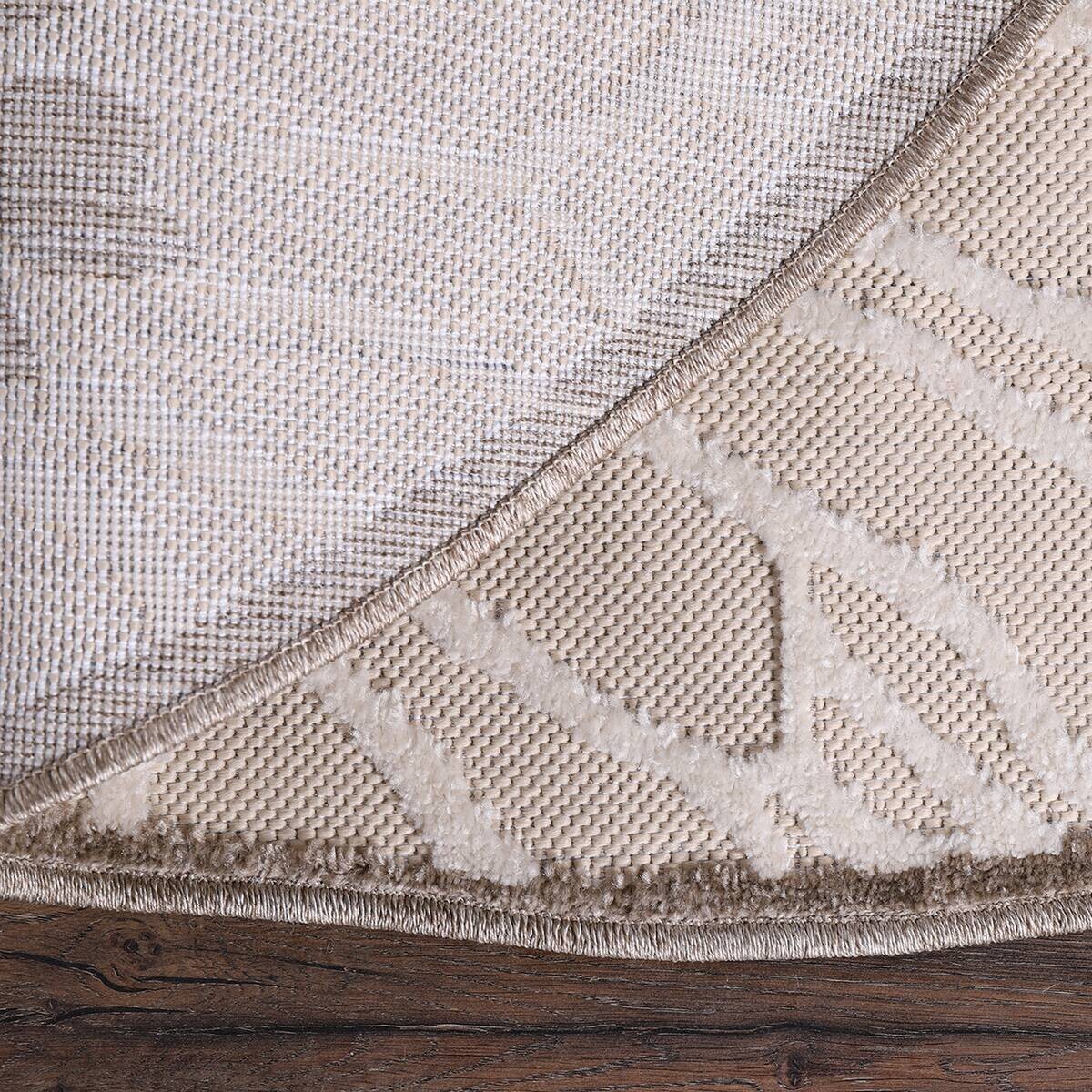 Sanat Outdoorteppich FLORAL creme B/L: ca. 200x200 cm