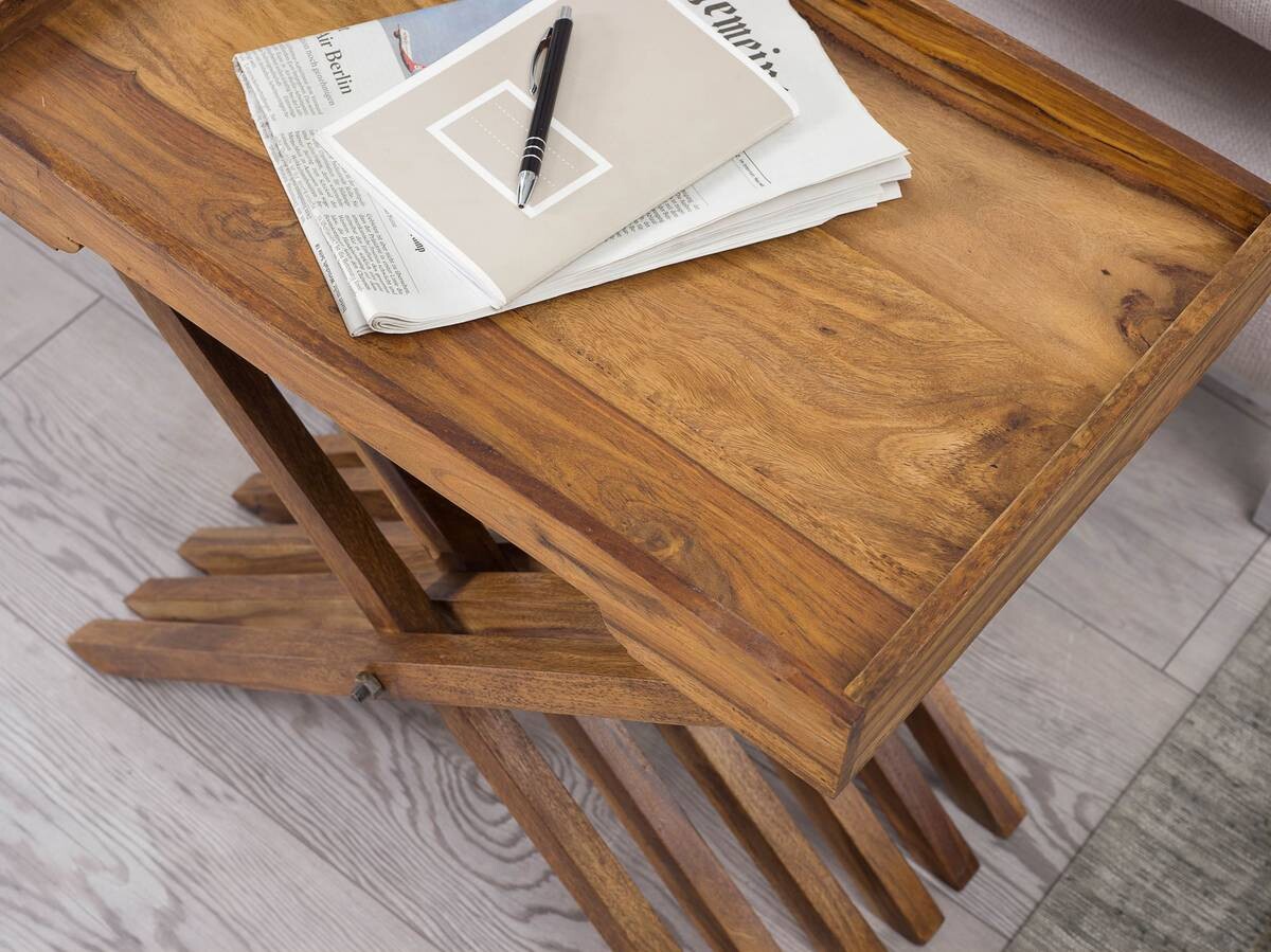 Beistelltisch rosenholz Holz B/H/T: ca. 60x57x40 cm