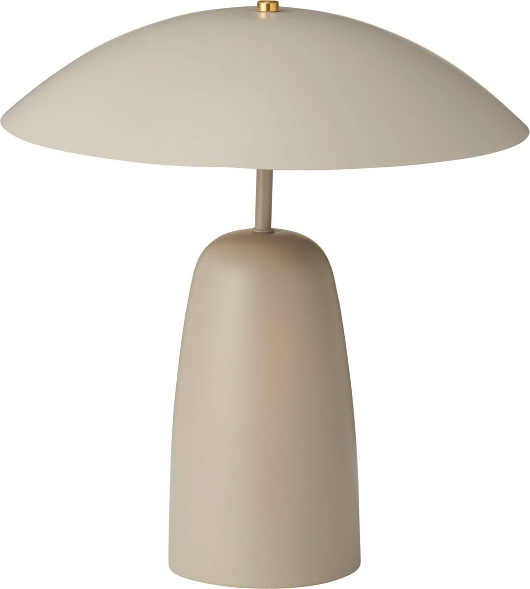 Tischleuchte taupe Eisen H/D: ca. 39x31 cm E14 1 Brennstellen