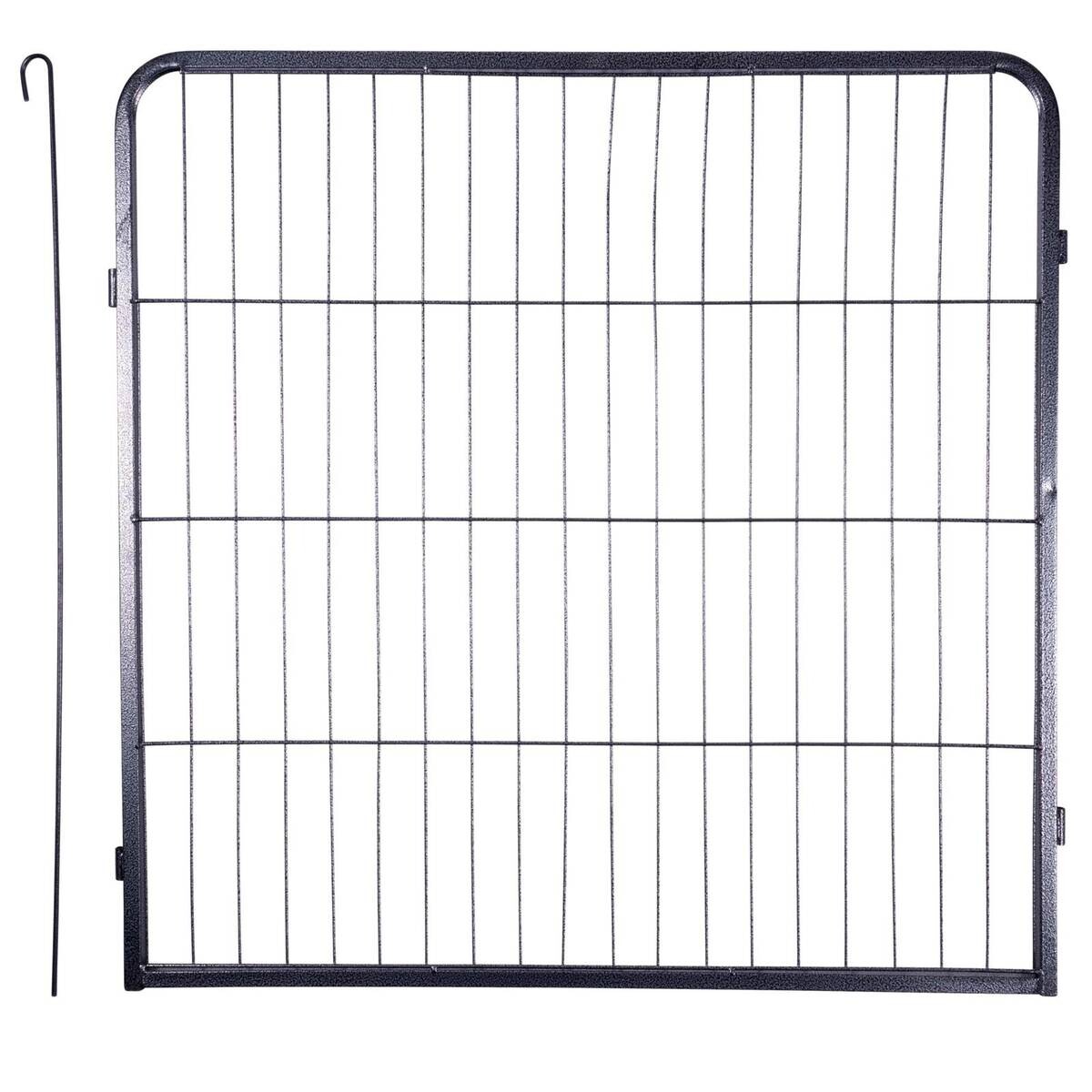 Haustierlaufstall schwarz Metall