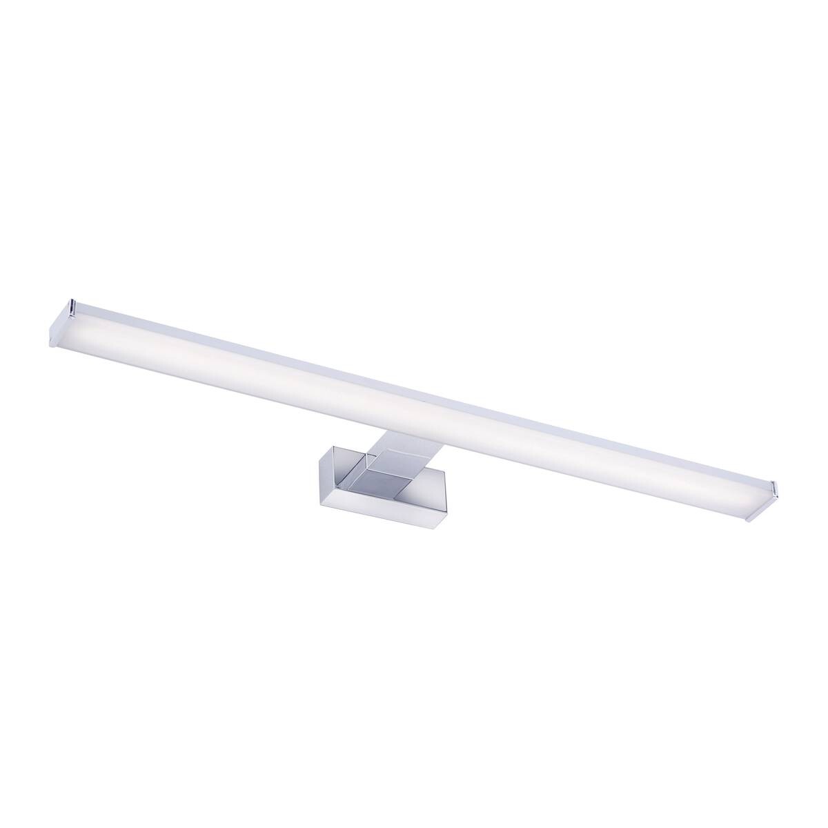 Just Light LED-Spiegelleuchte MATTIS 11133-17 weiß Chrom Kunststoff B/H/T: ca. 12,1x4,2x60 cm 1 Brennstellen