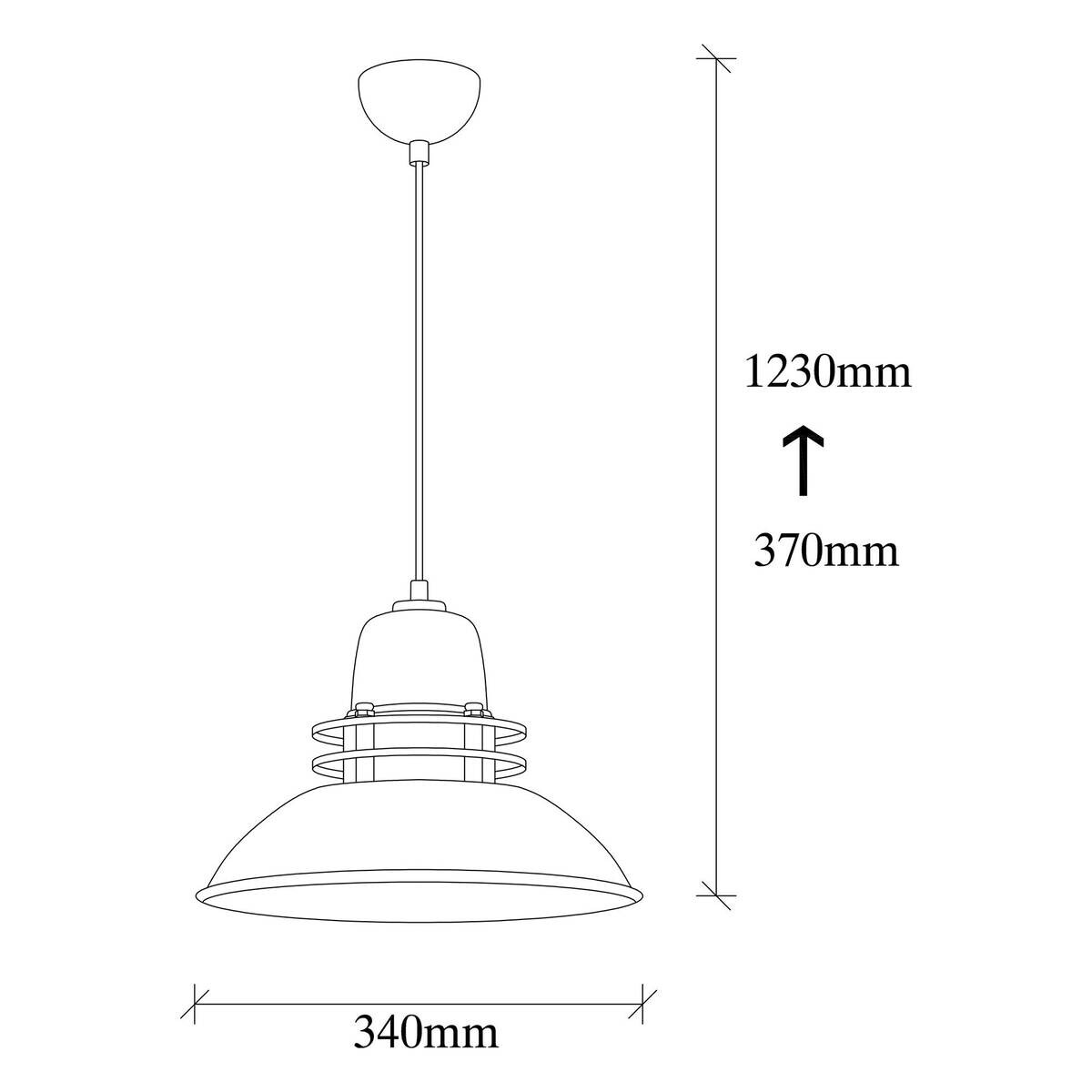 Opviq Pendelleuchte Berceste schwarz B/H/T/L/D: ca. 34x123x34x34x34 cm E27 1 Brennstellen