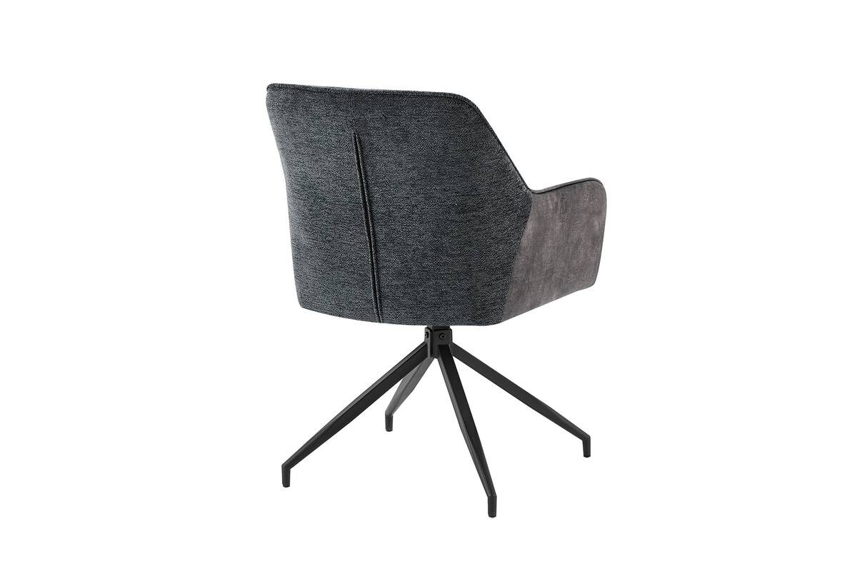 Stuhl JACKY 2er-Set anthrazit B/H/T: ca. 62x87x56 cm