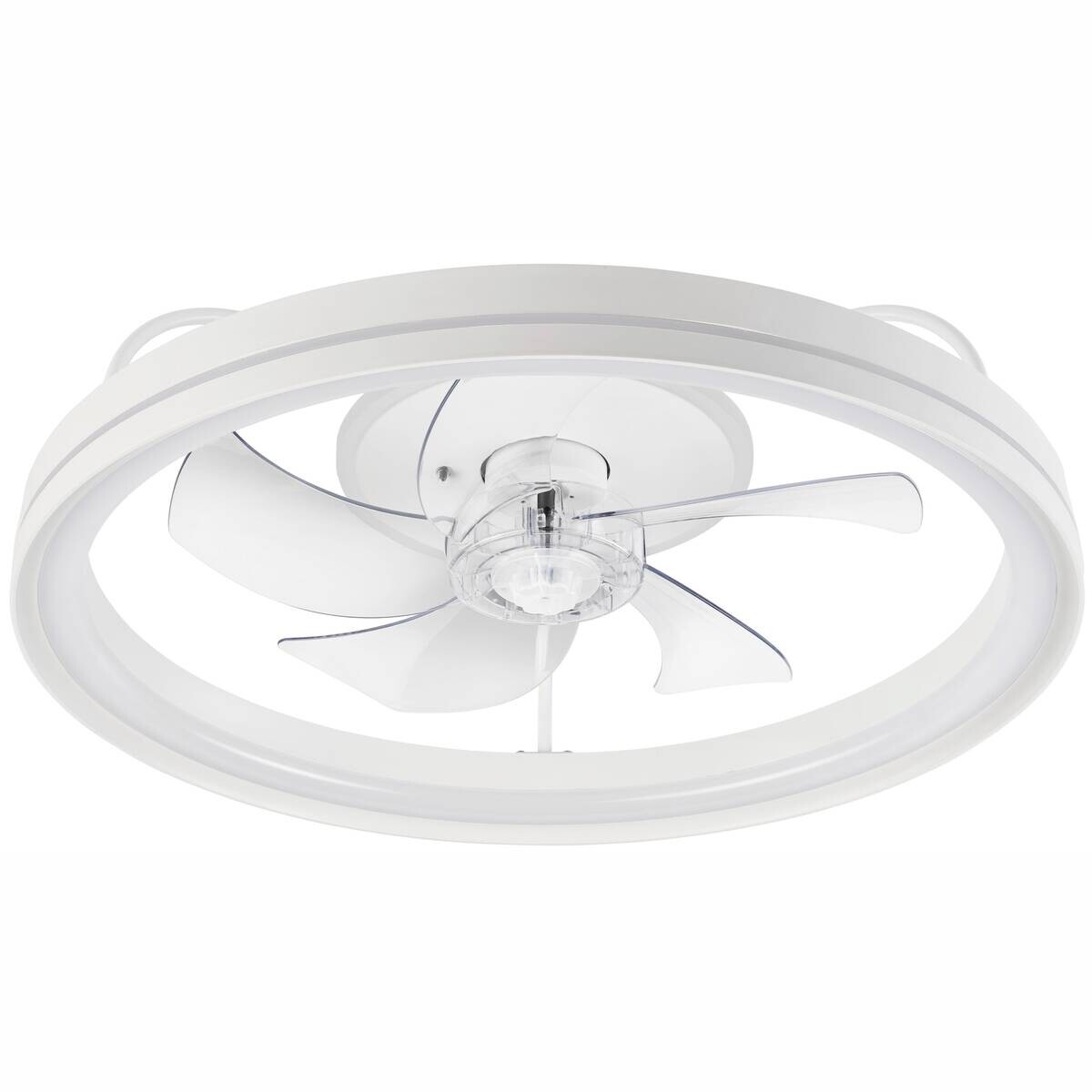 Lamkur LED-Deckenventilator Falco weiß H/L: ca. 17x50 cm 4 Brennstellen