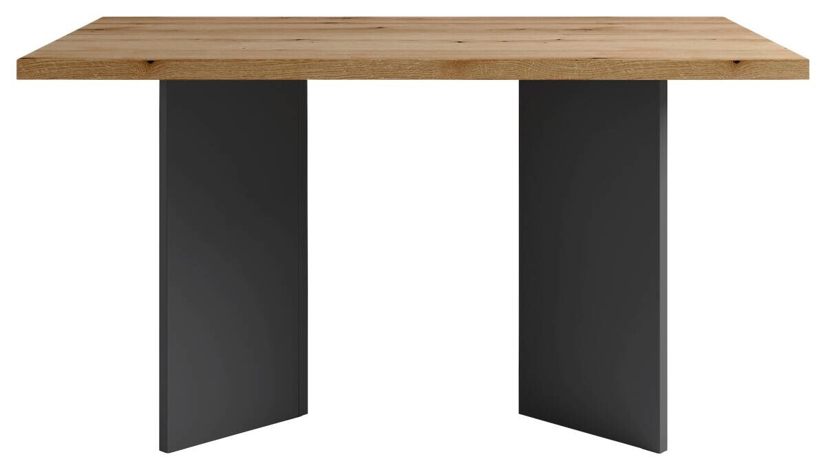 Tisch MARTEN Eiche Nachbildung anthrazit B/H/T: ca. 138x75,5x90 cm