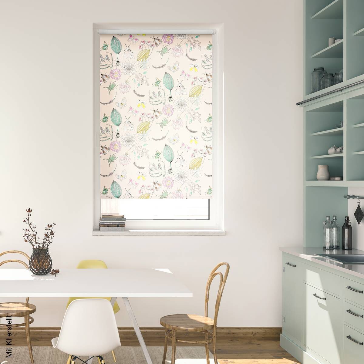 LICHTBLICK Rollo Mx Bohemian Garden bunt B/L: ca. 90x150 cm