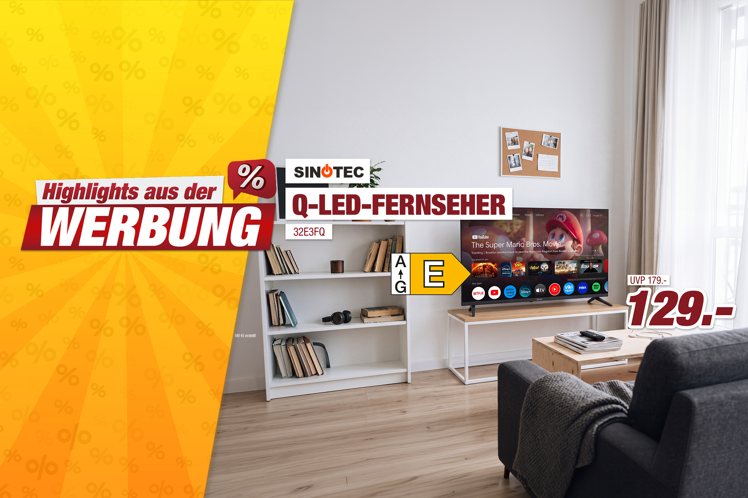 Unsere Werbe Highlights - Q-LED-Fernseher 32E3FQ