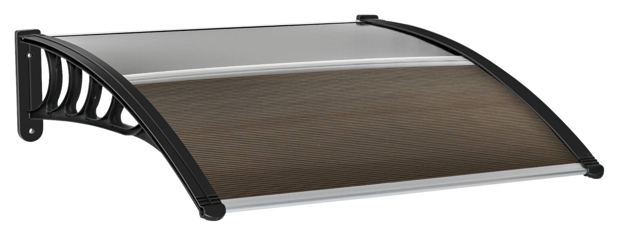 Outsunny Pultvordach braun B/H/L: ca. 96,5x27x103 cm