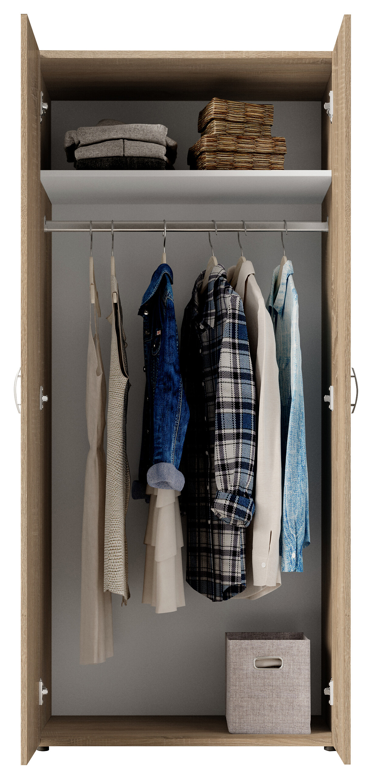 Kleiderschrank Joe Eiche Sonoma Nachbildung B/H/T: ca. 81x176x50,8 cm
