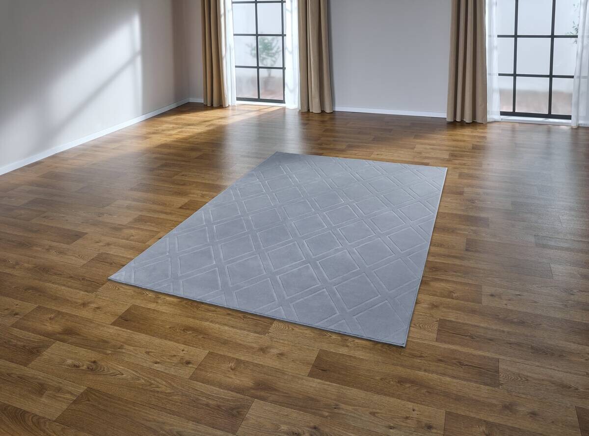 Teppich Monaco silber B/L: ca. 160x230 cm