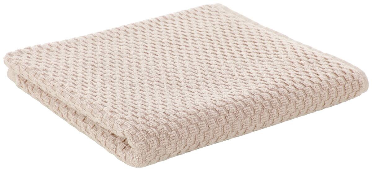POCOline Handtuch Popcorn beige 100% Baumwolle B/L: ca. 50x100 cm