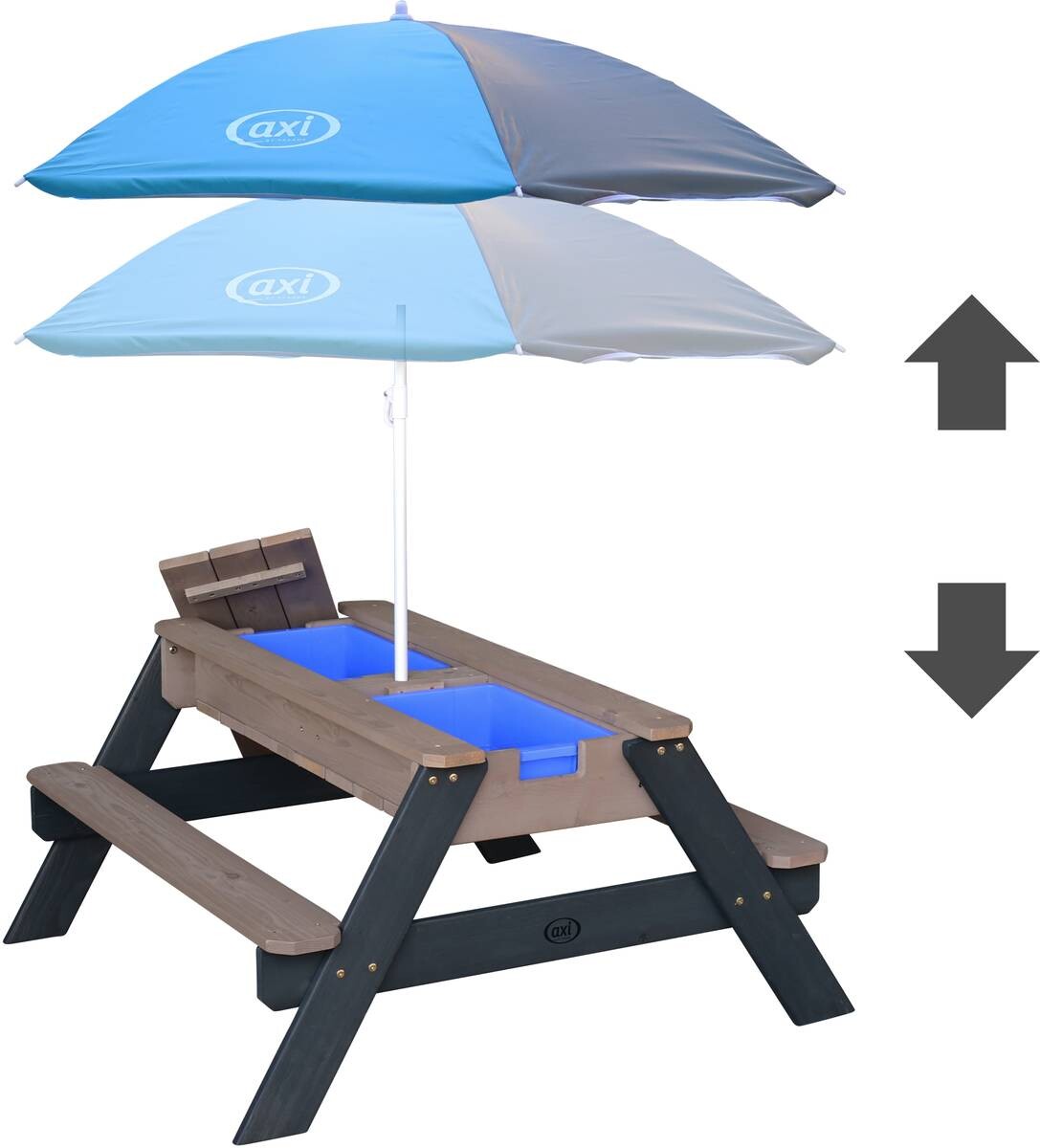 AXI Sand & Wassertisch Nick anthrazit B/H/L: ca. 98x49x95 cm