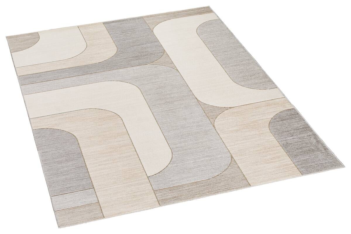 Webteppich Moss grau B/L: ca. 120x170 cm