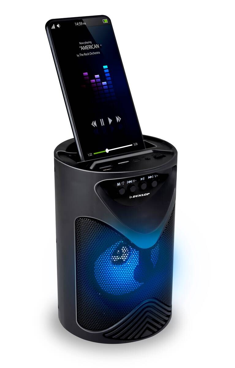 Dunlop Lautsprecher schwarz H: ca. 18 cm