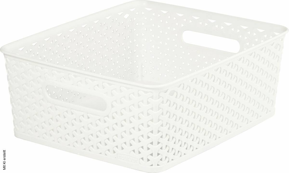 Curver Aufbewahrungskorb creme B/H/L: ca. 35,4x13,3x29,6 cm