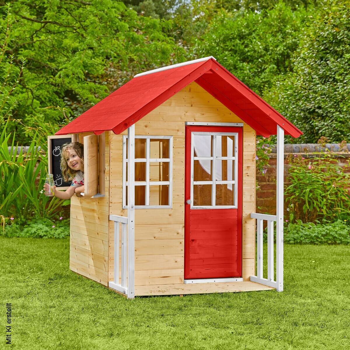 Zwerkules Spielhaus Lolla grau B/H/L: ca. 120x139x135 cm