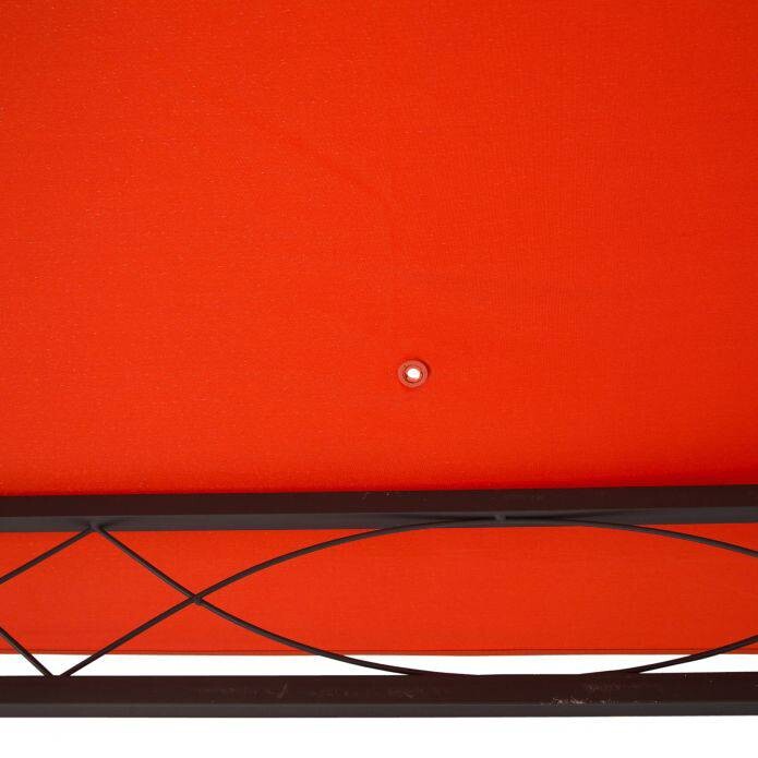 Outsunny Ersatzdach orange Polyester-Mischgewebe B/L: ca. 300x300 cm