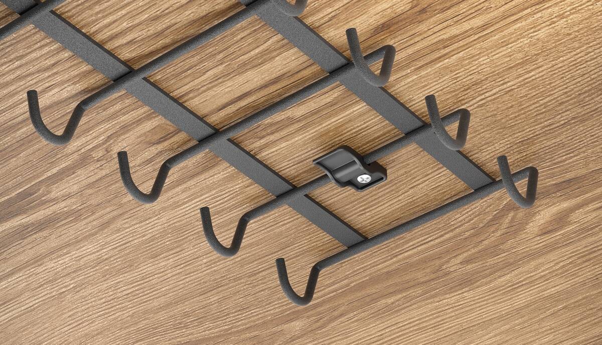 Metaltex Tassen/Becherhalter mattschwarz Metall B/H/L: ca. 14x6x28 cm