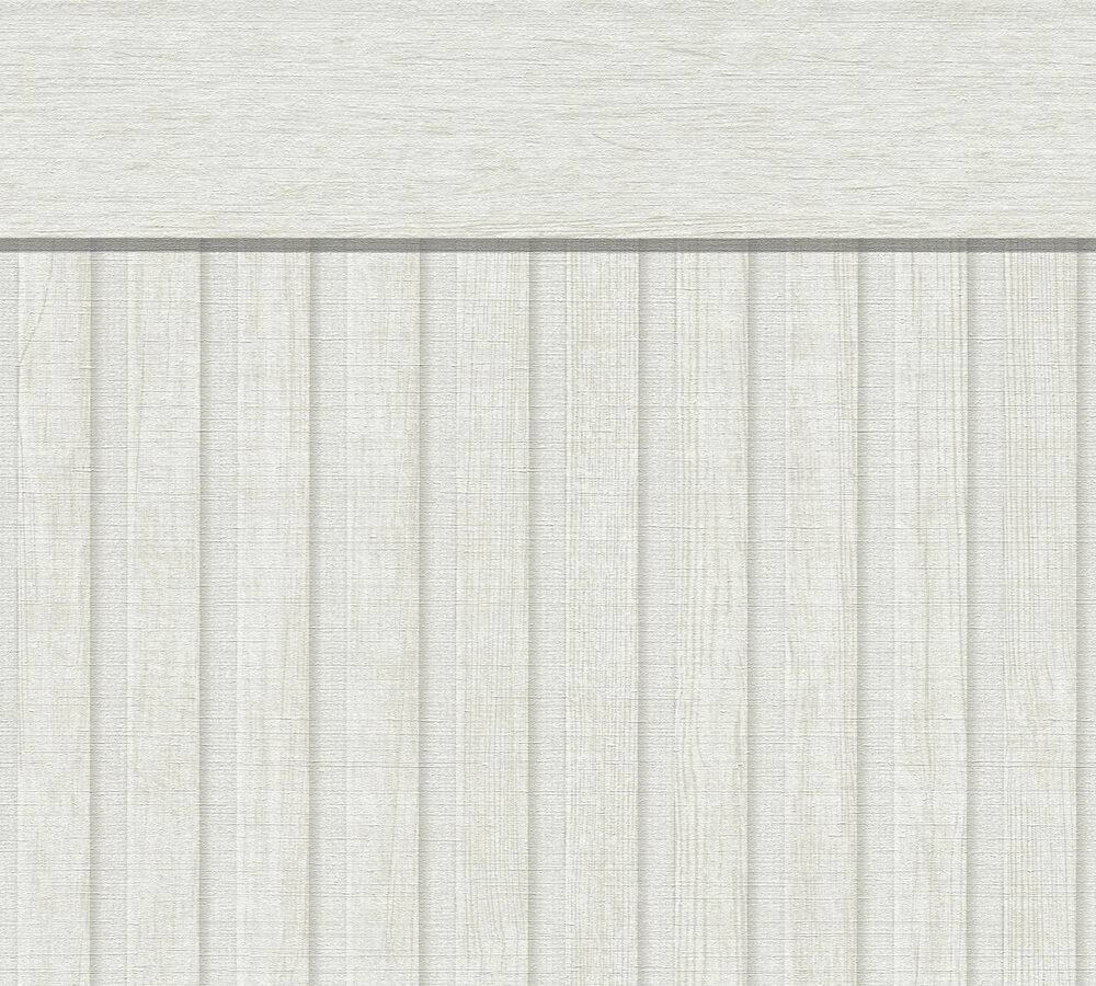 Vliestapete Holzoptik weiß B/L: ca. 106x5000 cm