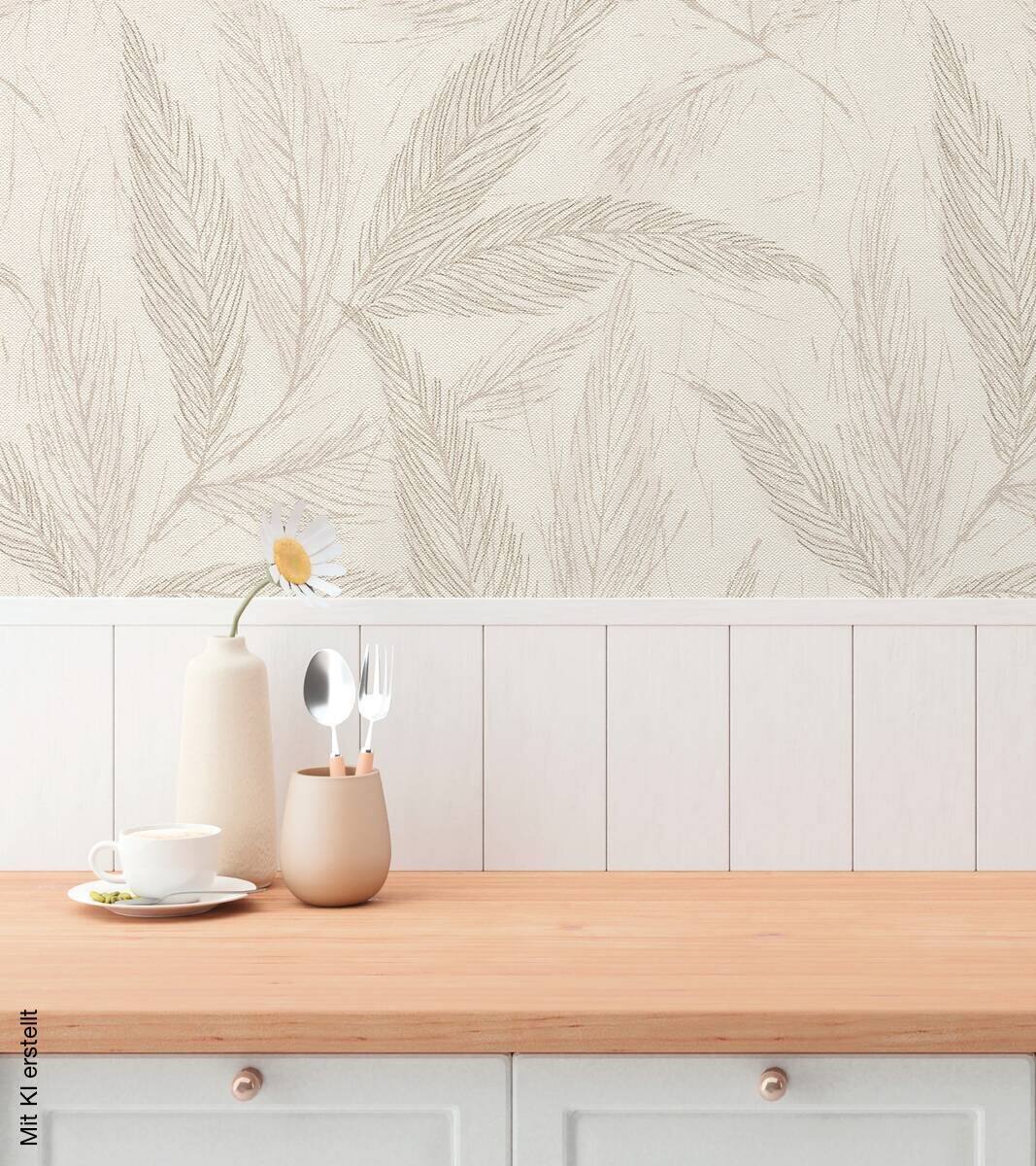 A.S.Creation Vliestapete creme beige grau B/H/D: ca. 53x1005x9,3 cm