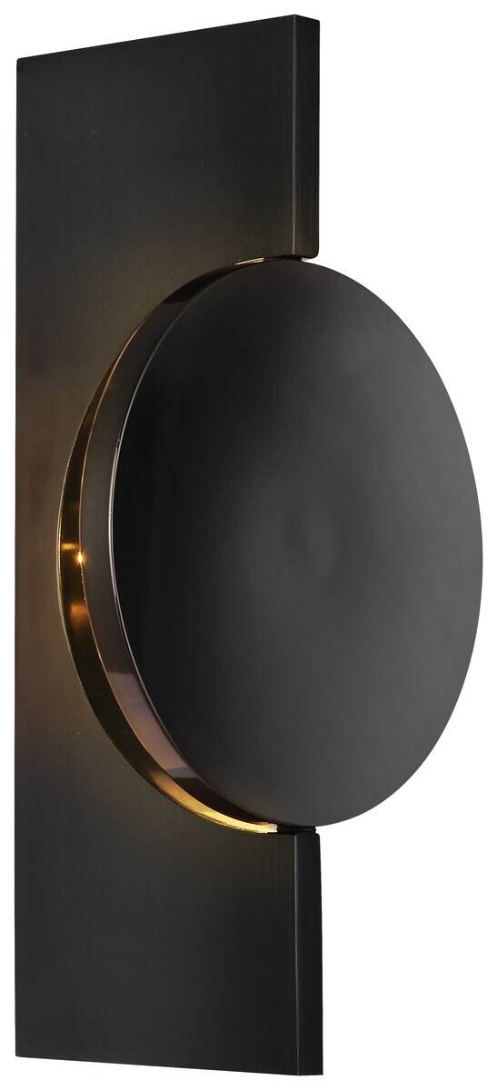 GLOBO LED-Wandleuchte schwarz Metall Aluminium B/H: ca. 15x28 cm 1 Brennstellen