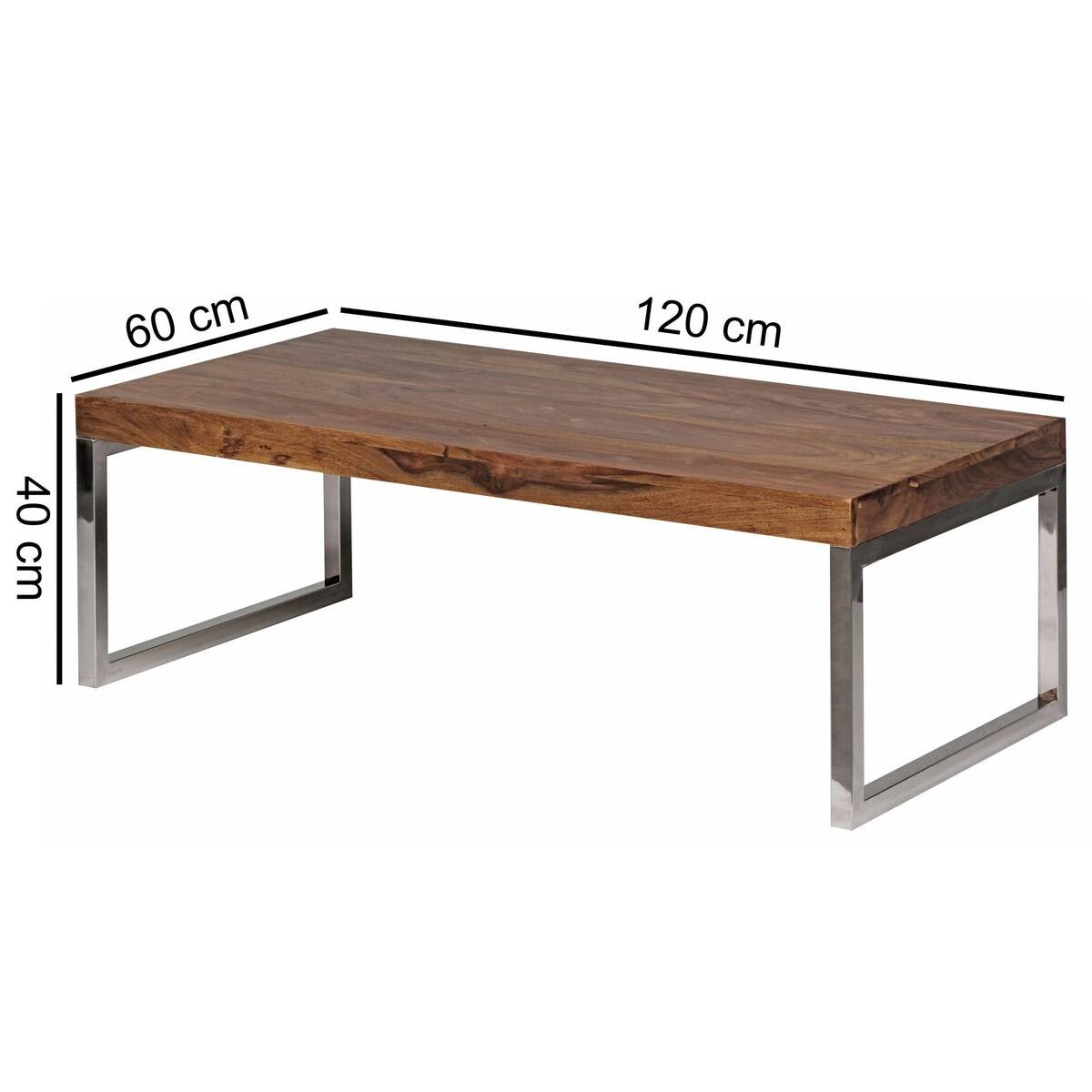 Wohnling Couchtisch braun B/H/T: ca. 120x40x60 cm