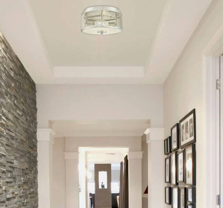 Westinghouse Deckenleuchte Morrison Chrom Metall B/H/L: ca. 33x19x33 cm E27 2 Brennstellen