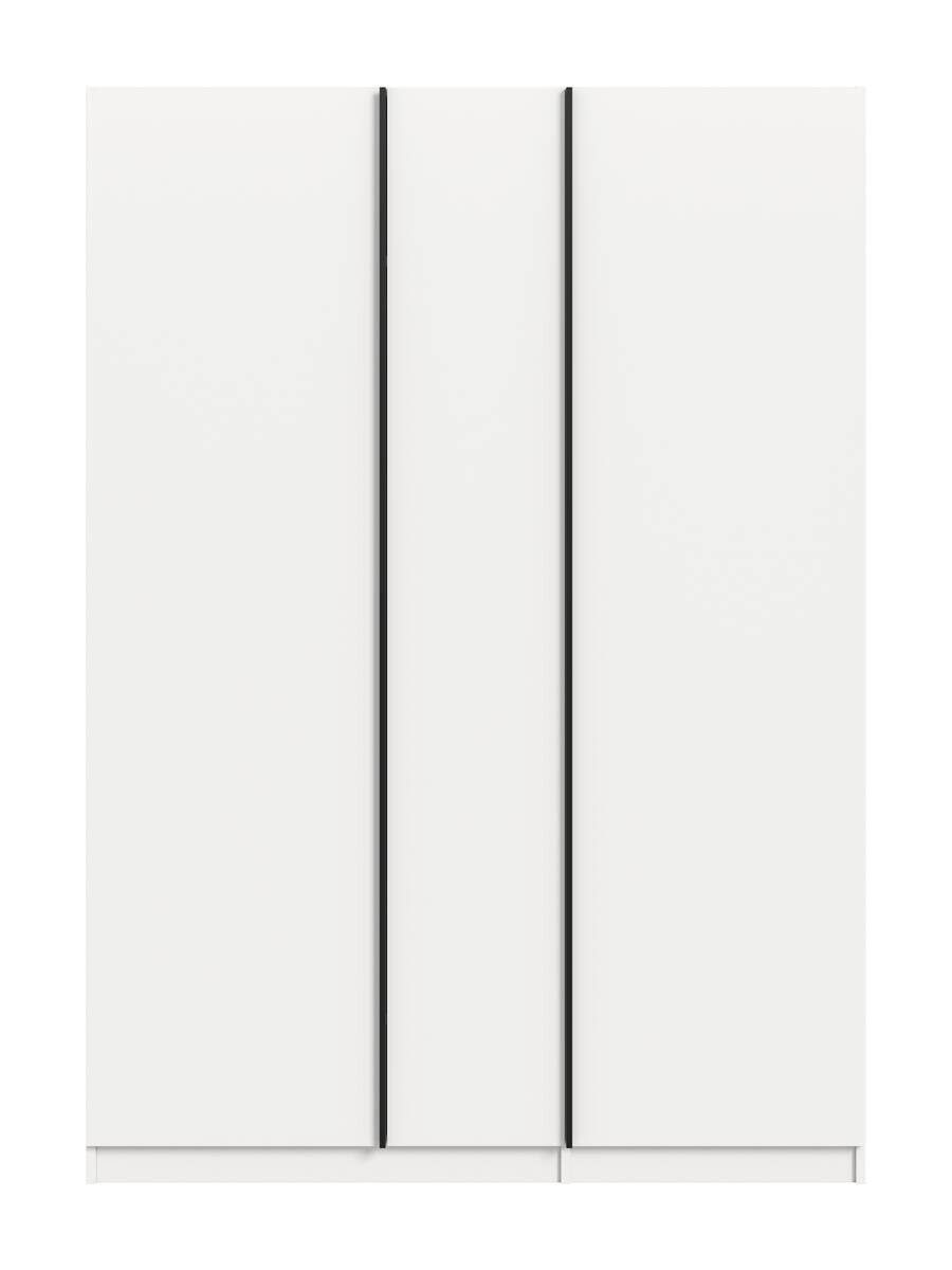 Kleiderschrank OAKLAND weiß B/H/T: ca. 130x183x53 cm