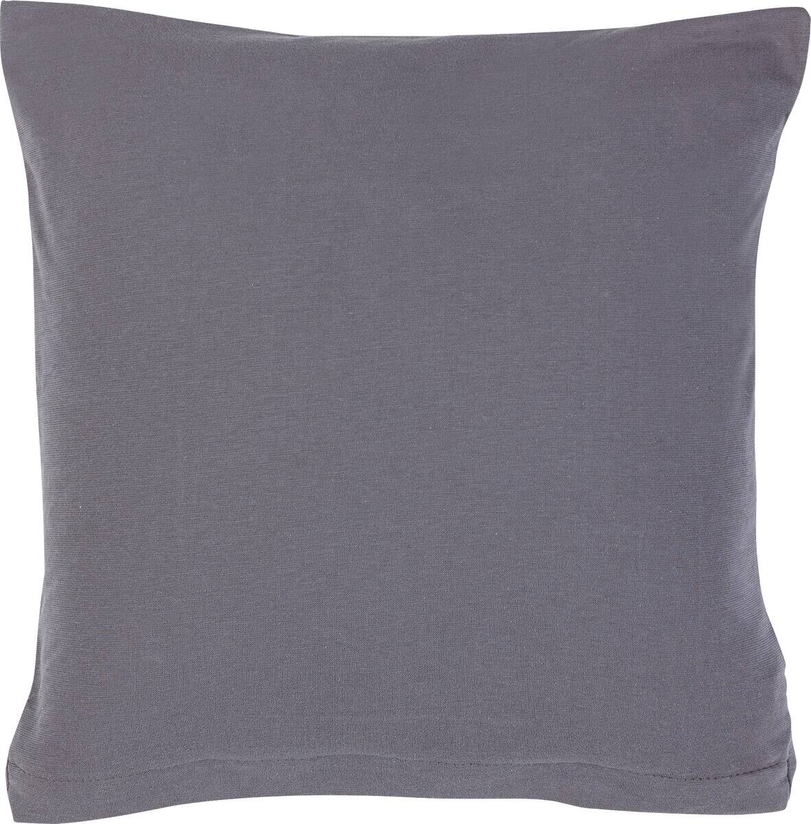 Elegance Kissenbezug Jersey anthrazit 100% Baumwolle B/L: ca. 40x40 cm