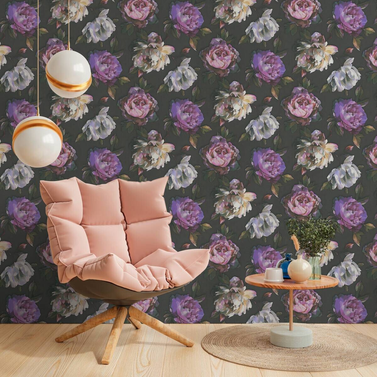 A.S.Creation Vliestapete violett grün B/H/D: ca. 53x1005x8 cm