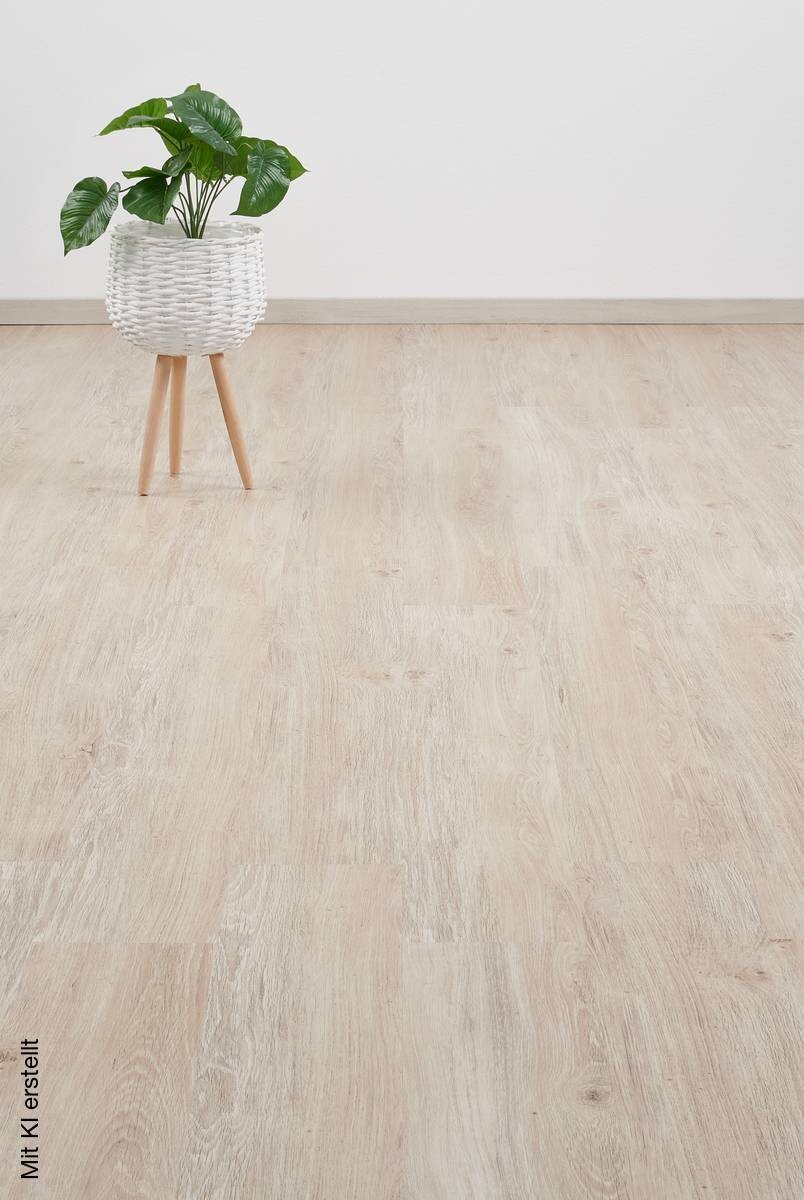Click-Vinylboden Diele hell ca. 2,17 m² im Paket B/L: ca. 17,78x121,92 cm pro Paket