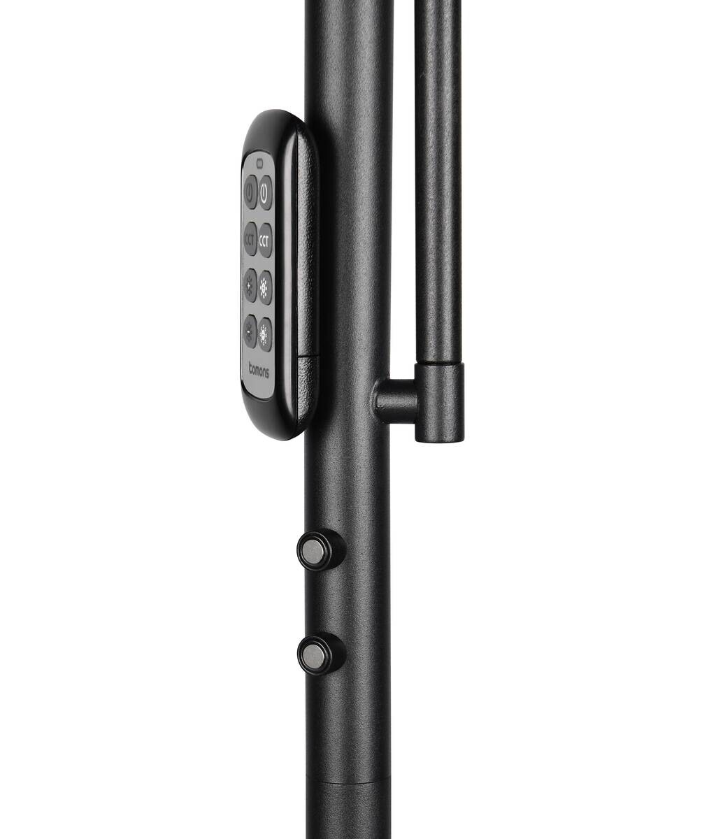Reality Stehlampe mattschwarz Metall H: ca. 183 cm 1 Brennstellen
