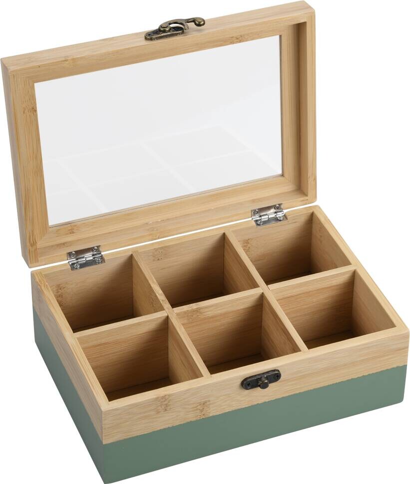 Kesper Teebox natur MDF B/H/L: ca. 15x8,5x21,5 cm