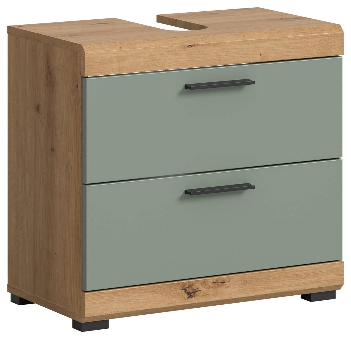 Waschbeckenunterschrank Scout Eiche Artisan Nachbildung salbei Nachbildung B/H/T: ca. 60x56x37 cm
