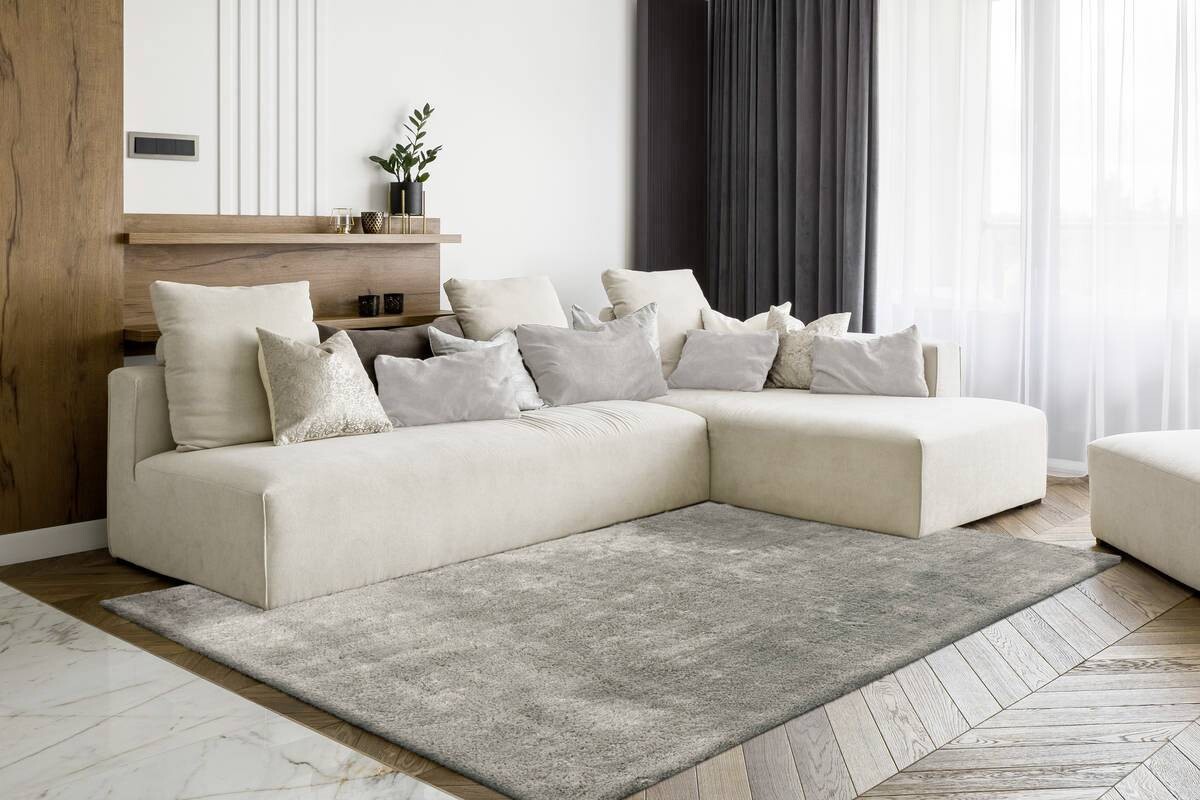 360Living Teppich Bali Silbergrau B/L: ca. 80x150 cm