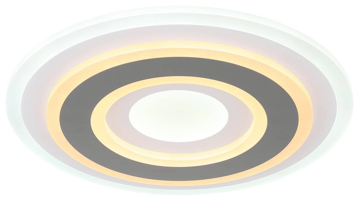 GLOBO Deckenleuchte Sabatino Opal weiß anthrazit Acryl Metall H/D: ca. 5,5x38 cm