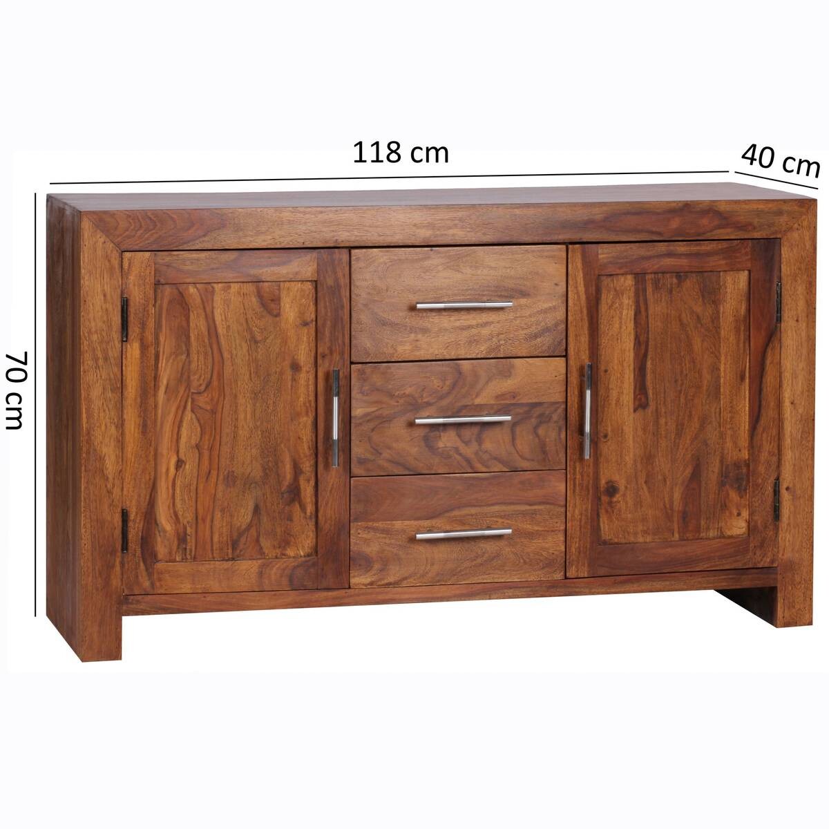 Sideboard natur silber B/H/T: ca. 118x70x40 cm