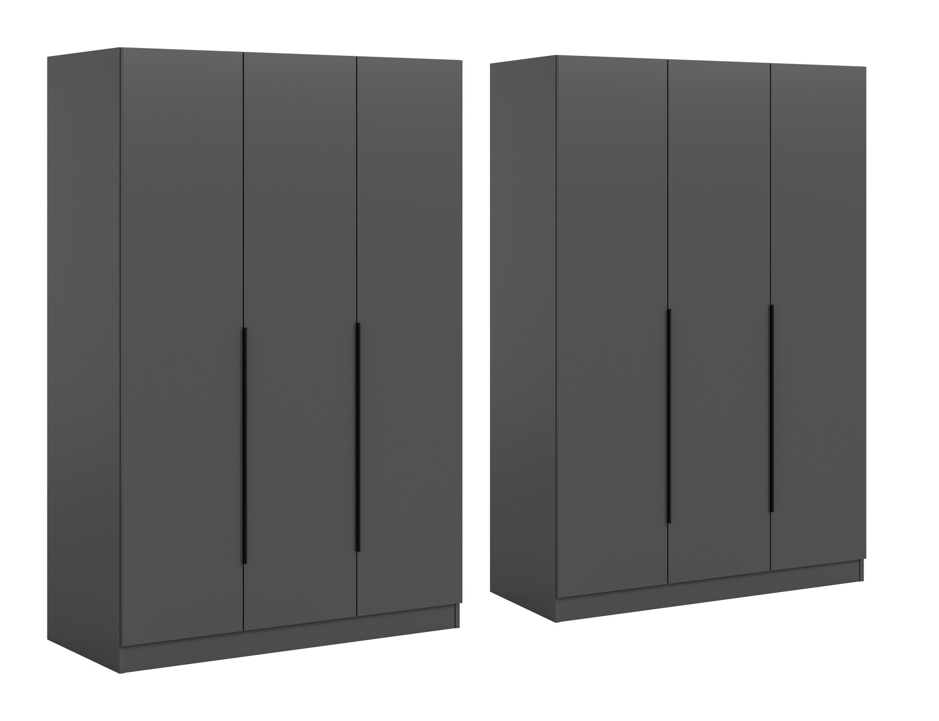 Kleiderschrank KOPENHAGEN anthrazit B/H/T: ca. 240x181x52 cm