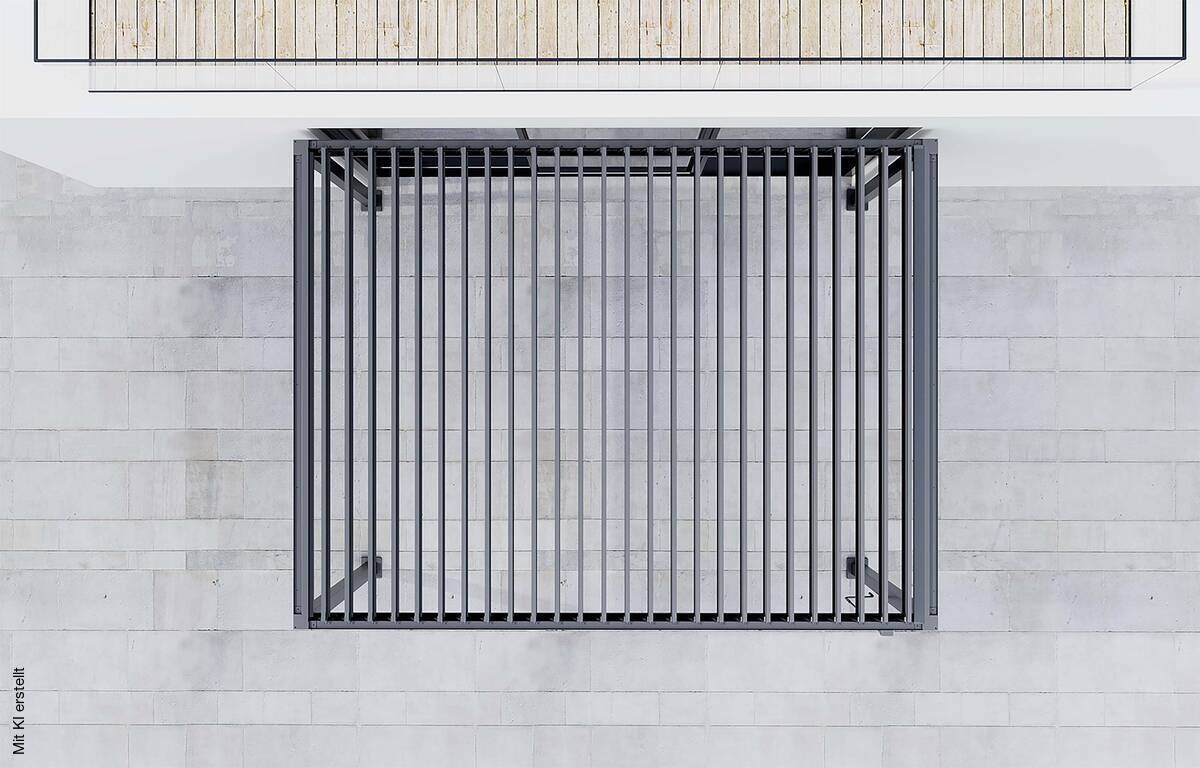 Pergola anthrazit Stahl B/H/L: ca. 296x247x389 cm
