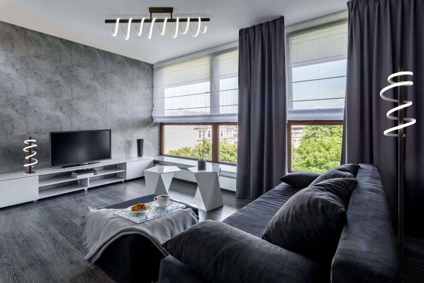 Näve Leuchten LED Deckenleuchte NV1374322 schwarz Aluminium Kunststoff B/H/T: ca. 100x27x100 cm null 1 Brennstellen