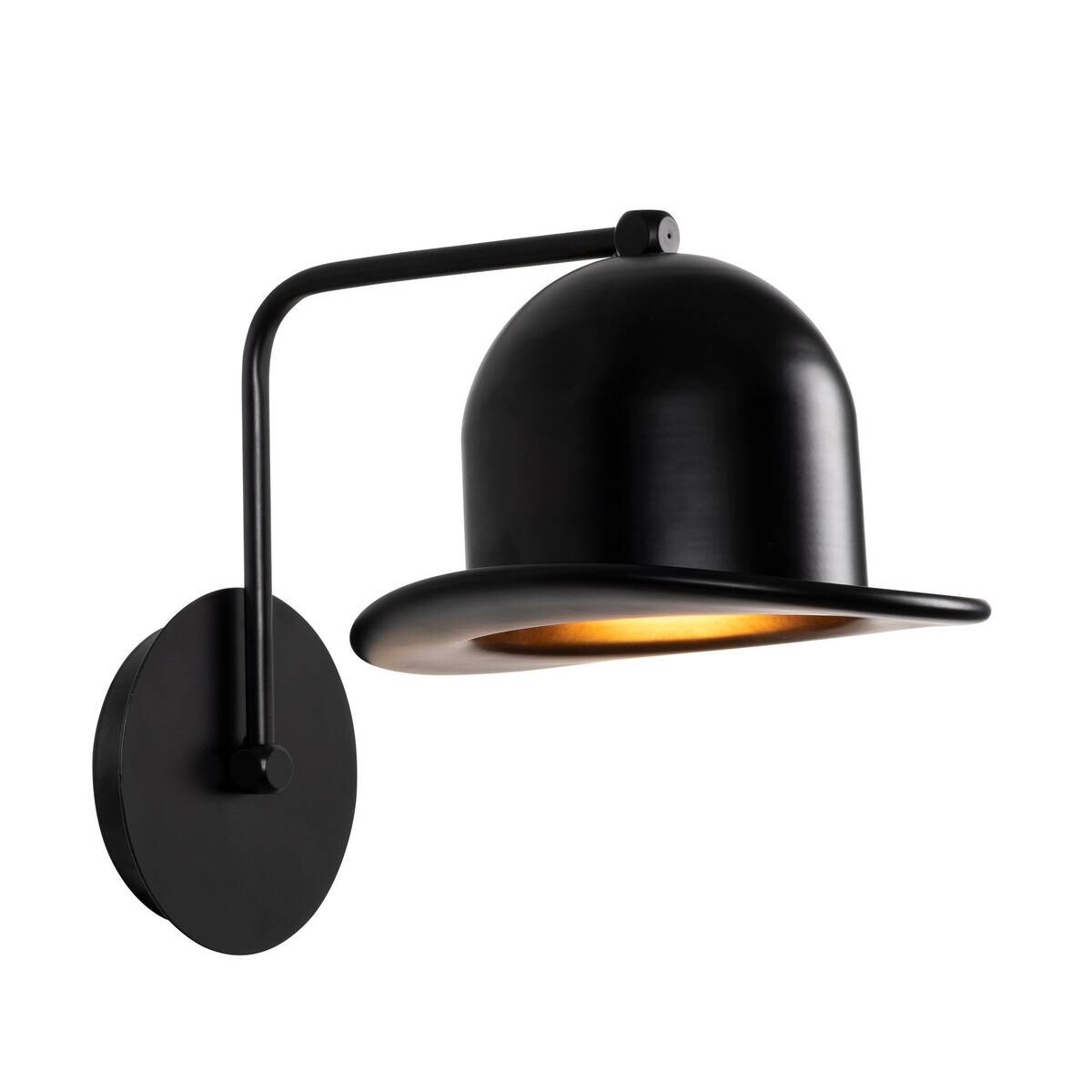 Opviq Wandleuchte schwarz Metall B/H/L: ca. 25x28x19 cm E27 1 Brennstellen
