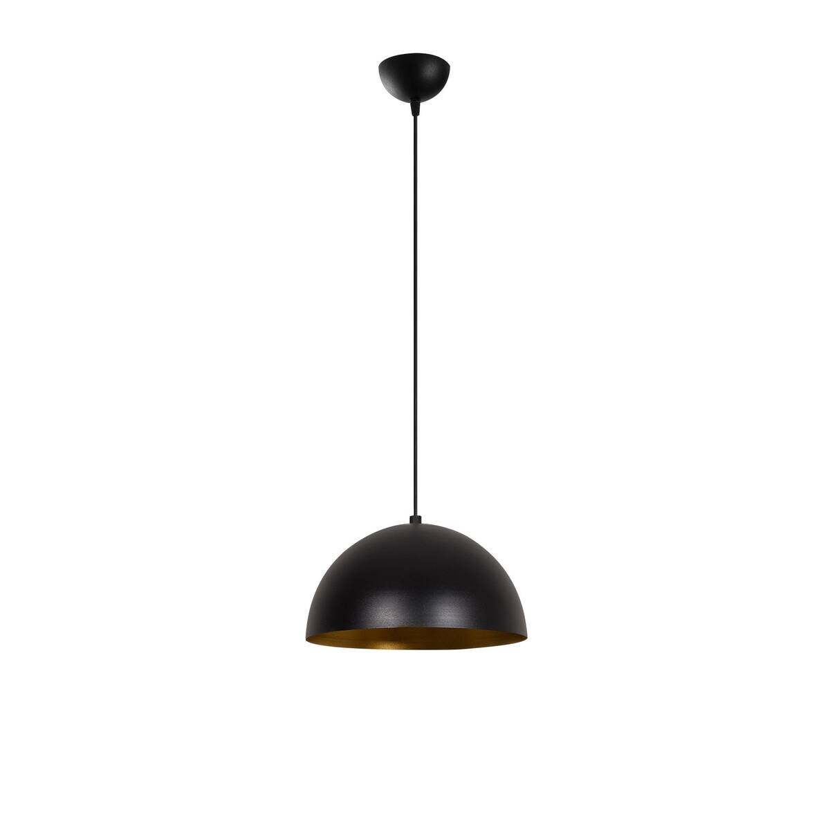 Opviq Pendelleuchte Sivani gold schwarz B/H/T/L/D: ca. 30x111x30x30x30 cm E27 1 Brennstellen