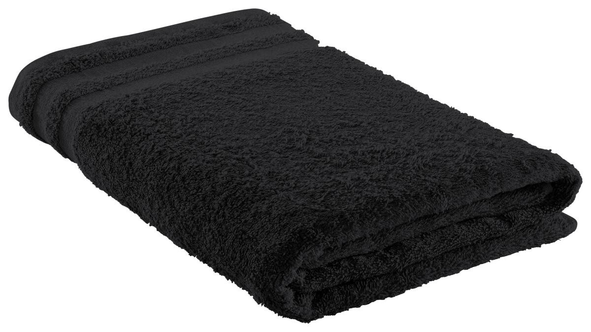 Badetuch Miami schwarz 100% Baumwolle B/L: ca. 100x150 cm