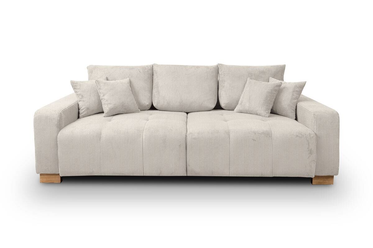 Big Sofa natur Microfaser B/H/T: ca. 248x80x114 cm