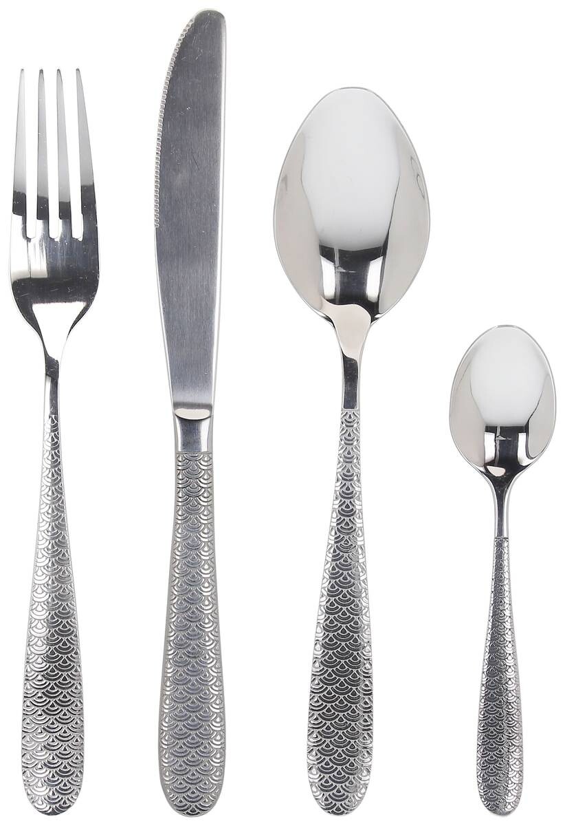 TOGNANA Besteckset Antony Oriental silber Edelstahl 24 tlg.